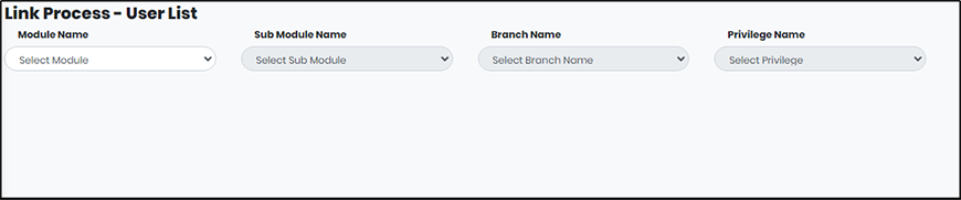 Link Process - User List screen - CyLock